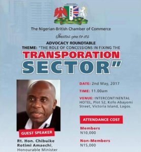 Nigerian British Chamber of Commerce Advocacy Roundtable