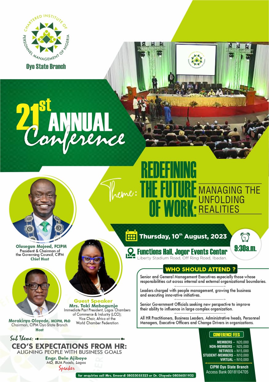 CIPM Oyo State 21st Annual Conference Flyer