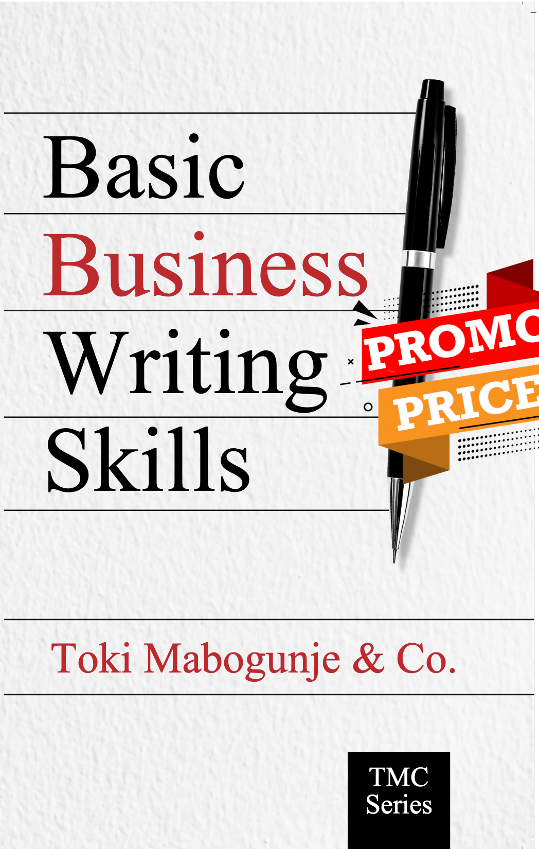 Basic Business Writing Skills Book Cover - with promo label